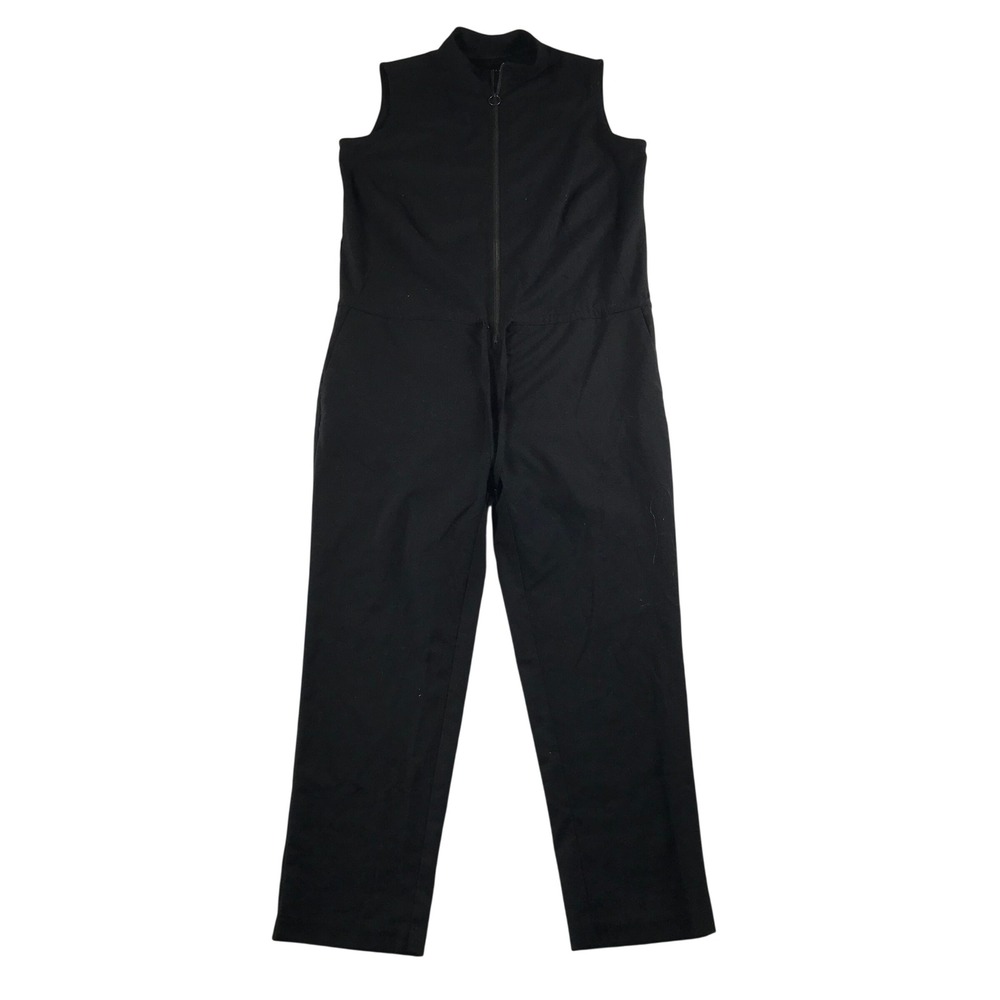 Wildfang Empower SL Coverall Black Sleeveless Jumpsuit WL4600 Small